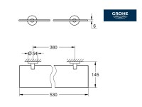 MEDIDAS REPISA CRISTAL ESSENTIALS GROHE